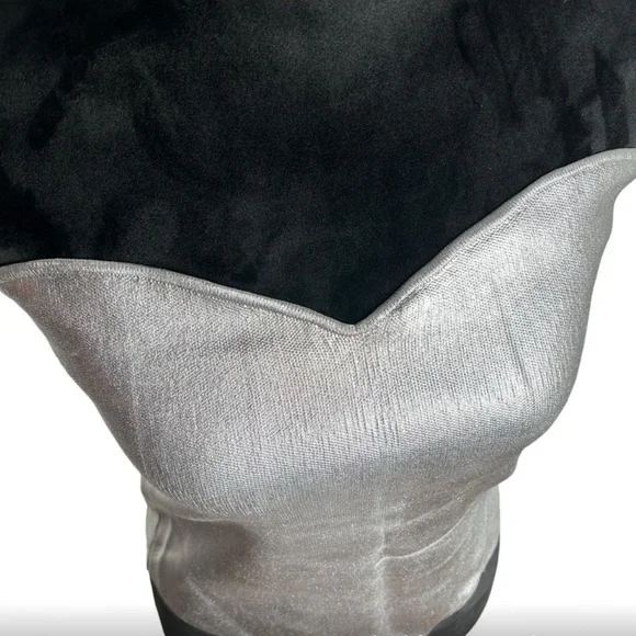 ZARA Silver Foil Metallic Strapless Tube Top - Picture 7 of 9